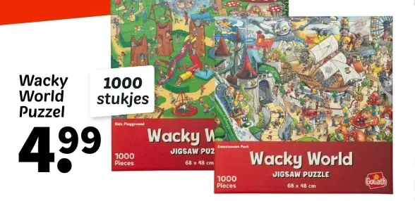 Promotie: Wacky World Puzzel