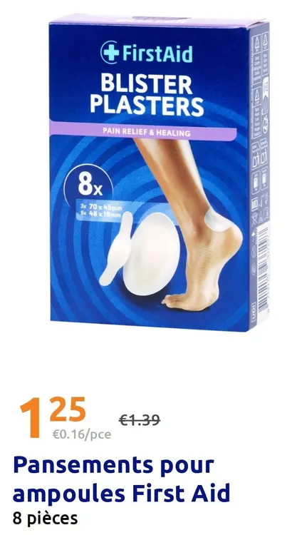 Offre: First Aid Pansements pour ampoules