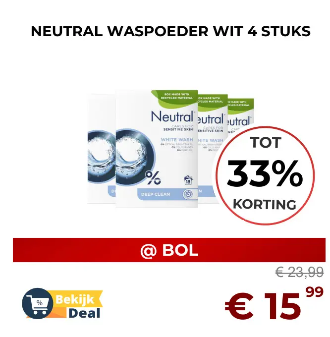 Aanbieding: Waspoeder wit