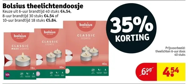 Aanbieding: Bolsius theelichtendoosje