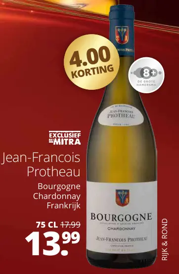 Aanbieding: Jean-Francois Protheau Bourgogne Chardonnay