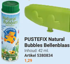 Aanbieding: PUSTEFIX Natural Bubbles Bellenblaas