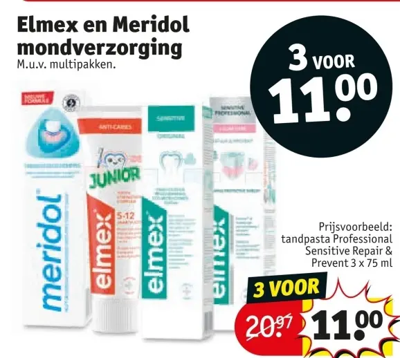 Aanbieding: Elmex en Meridol mondverzorging