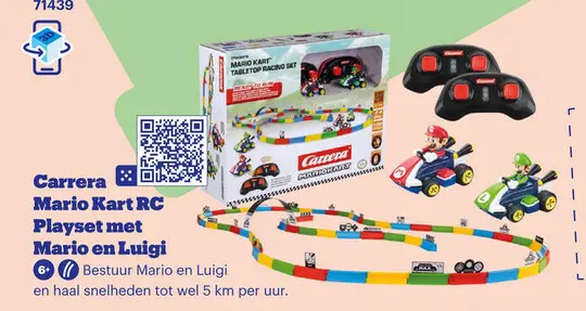 Aanbieding: Carrera Mario Kart RC Playset met Mario en Lu