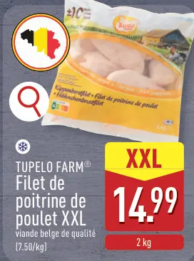 Offre: Filet de poitrine de poulet XXL
