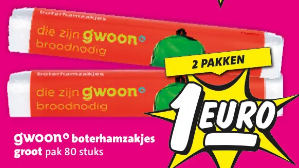 Aanbieding: Boterhamzakjes
