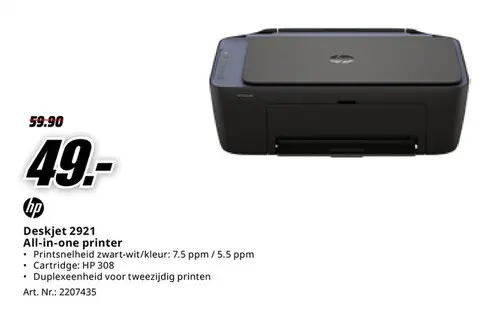 Promotie: Deskjet 2921 All-in-one printer