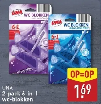 Aanbieding: UNA WC BLOKKEN