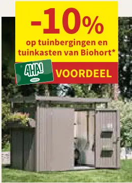 Promotie: Biohort Tuinbergingen en tuinkasten