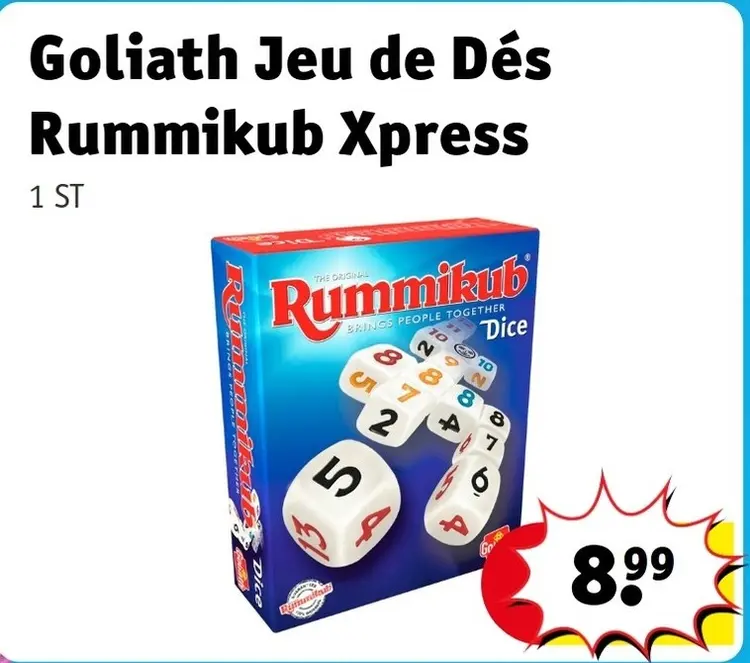 Offre: Jeu de Dés Rummikub Xpress