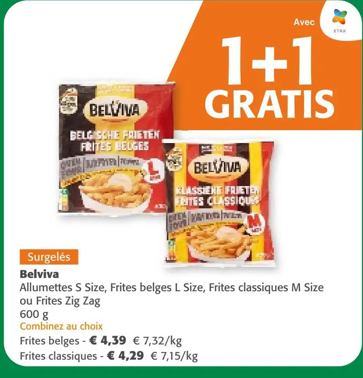 Offre: Frites belges, Frites classiques