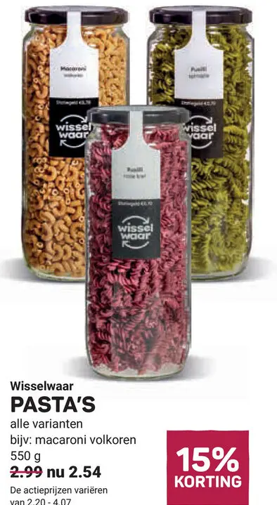 Aanbieding: Pasta's