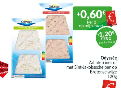 Promotie: Zalmterrines of met Sint-Jakobsschelpen 
