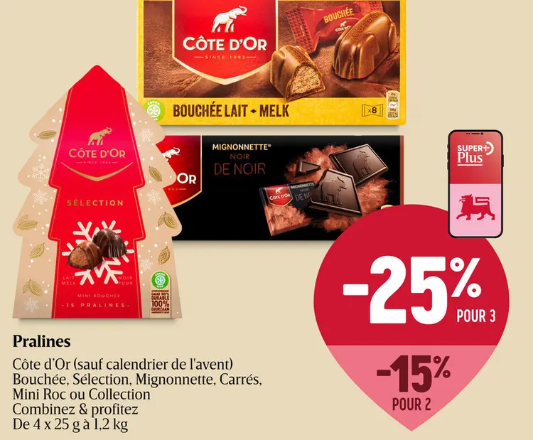 Offre: Pralines | Chocolat Au Lait | Praliné