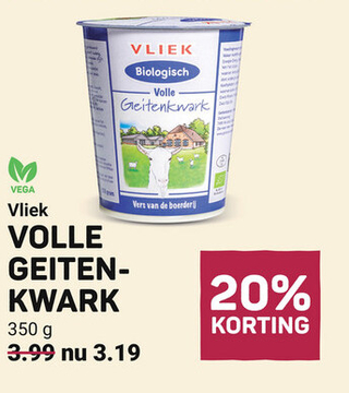 Aanbieding: Vliek VOLLE GEITEN- KWARK