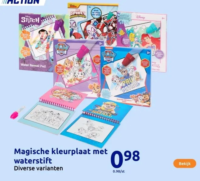 Aanbieding: Magische kleurplaat met waterstift