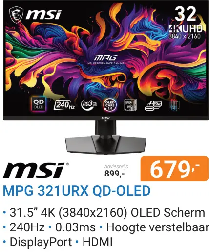 Aanbieding: Mpg 321urx qd-oled