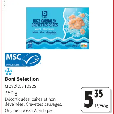 Offre: Crevettes roses