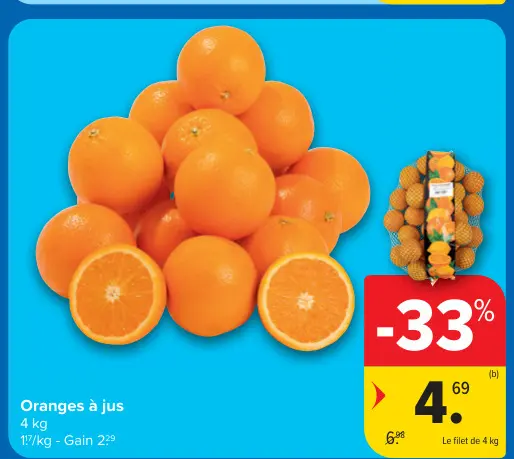 Offre: Oranges à jus
