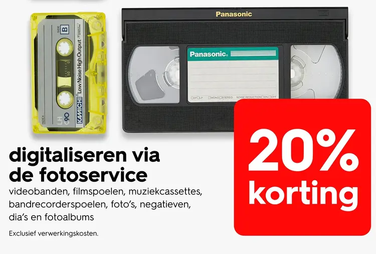 Promotie: Digitaliseren via de fotoservice
