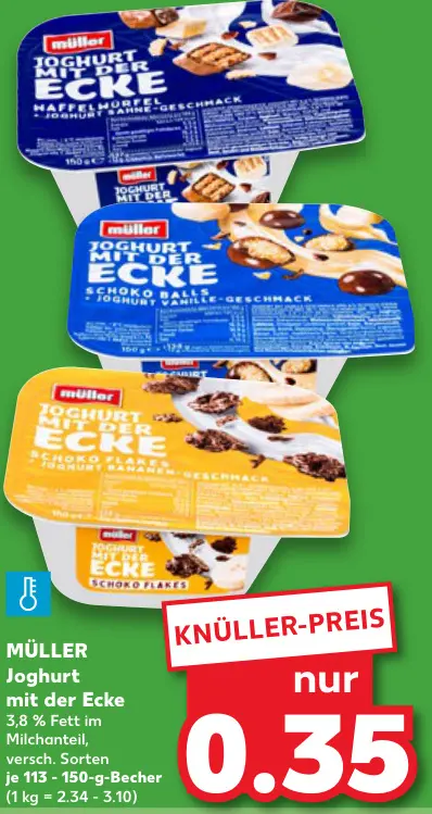 Aanbieding: Joghurt mit der Ecke