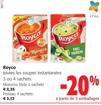 Offre: Royco toutes les soupes instantanées