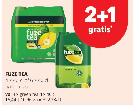 Promotie: Fuze tea