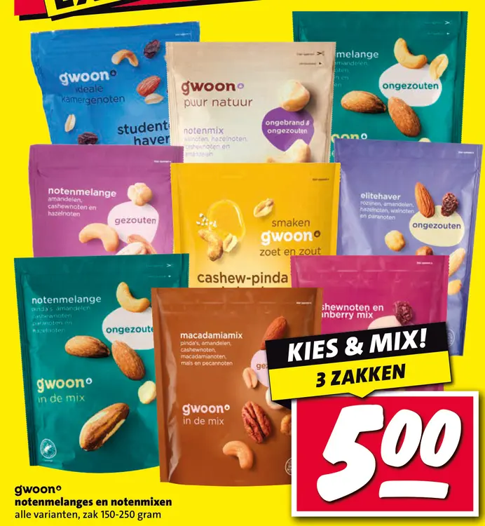 Aanbieding: notenmelanges en notenmixen