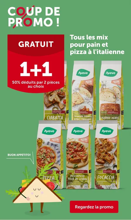 Offre: Mixes for Italian bread and pizza