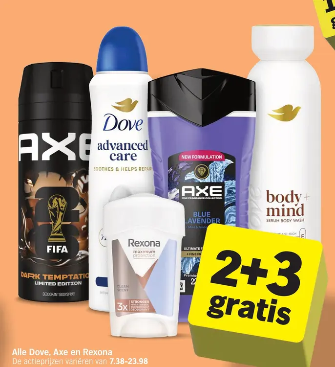 Aanbieding: Dove, Axe en Rexona