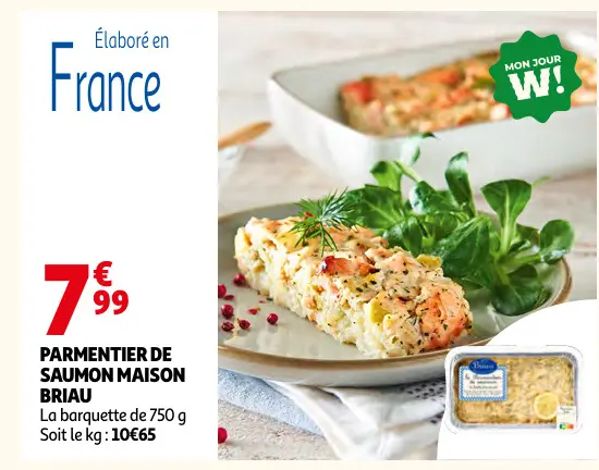Promotie: Parmentier de saumon maison briau