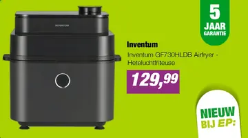 Aanbieding: Inventum GF730HLDB Airfryer - Heteluchtfriteuse