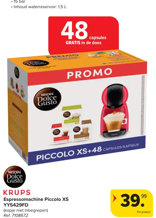 Promotie: Espressomachine Piccolo XS
