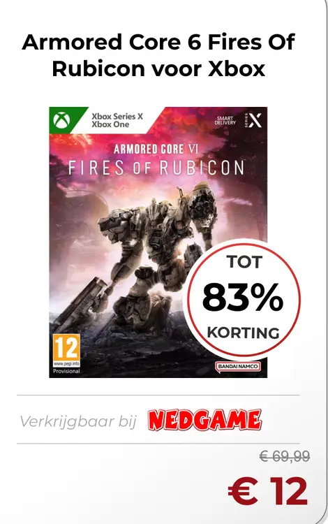 Aanbieding: Armored Core 6 Fires Of Rubicon voor Xbox