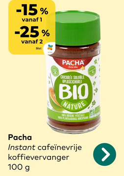 Aanbieding: Pacha Instant cafeïnevrije koffievervanger