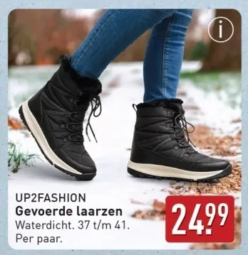 Aanbieding: Gevoerde laarzen