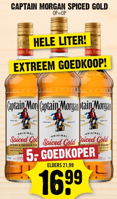Aanbieding: Captain morgan spiced gold