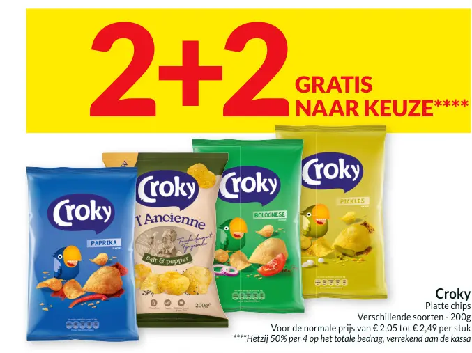 Promotie: Platte chips