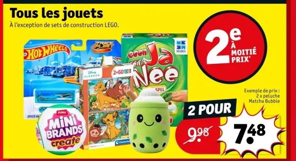 Offre: Tous les jouets (sauf LEGO)