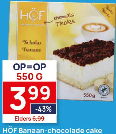 Aanbieding: HÖF Banaan-chocolade cake