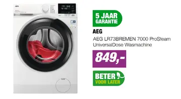 Aanbieding: AEG LR73BREMEN 7000 ProSteam UniversalDose Wasmachine