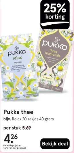 Aanbieding: Pukka thee