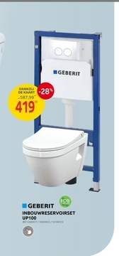 Aanbieding: GEBERIT INBOUWRESERVOIRSET UP100