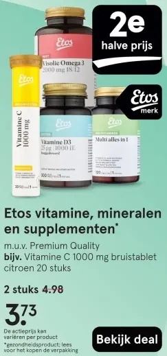 Aanbieding: Vitamine, mineralen en supplementen