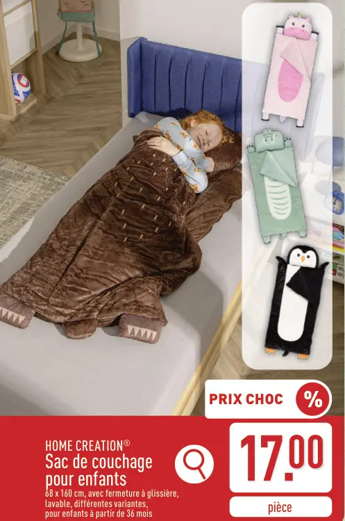Offre: Sac de couchage pour enfants