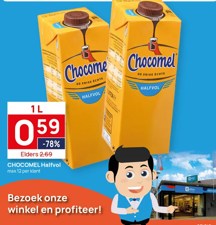 Aanbieding: CHOCOMEL Halfvol
