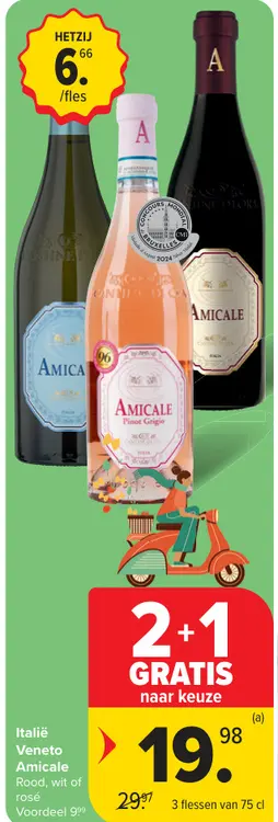 Promotie: Veneto Amicale Rood, wit of rosé