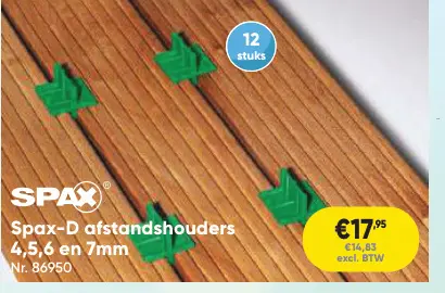 Promotie: afstandshouders