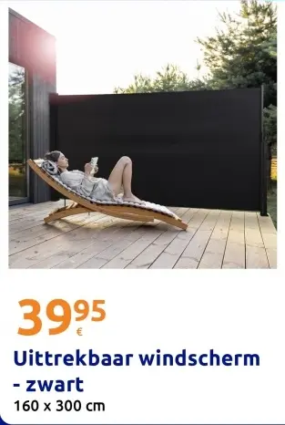 Aanbieding: Uittrekbaar windscherm