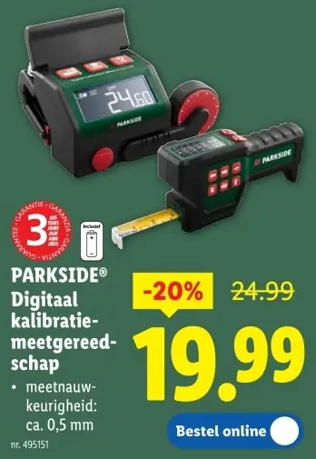 Promotie: Digitaal kalibratiemeetgereedschap